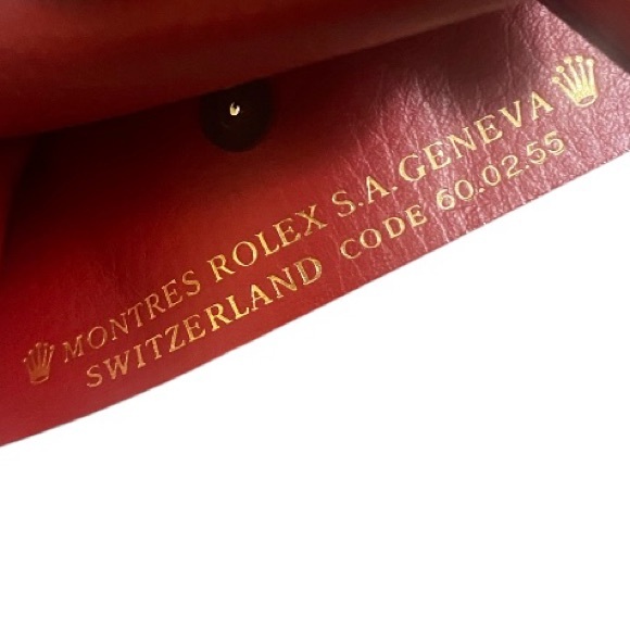 ROLEX Red Bi-Fold Wallet w/ Coin Pocket - Picture 5 of 13